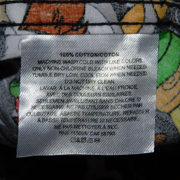 Warner Bros Looney Tunes Allover Print Button Front Shirt Mens S Marvin Bugs taz - Picture 4 of 10